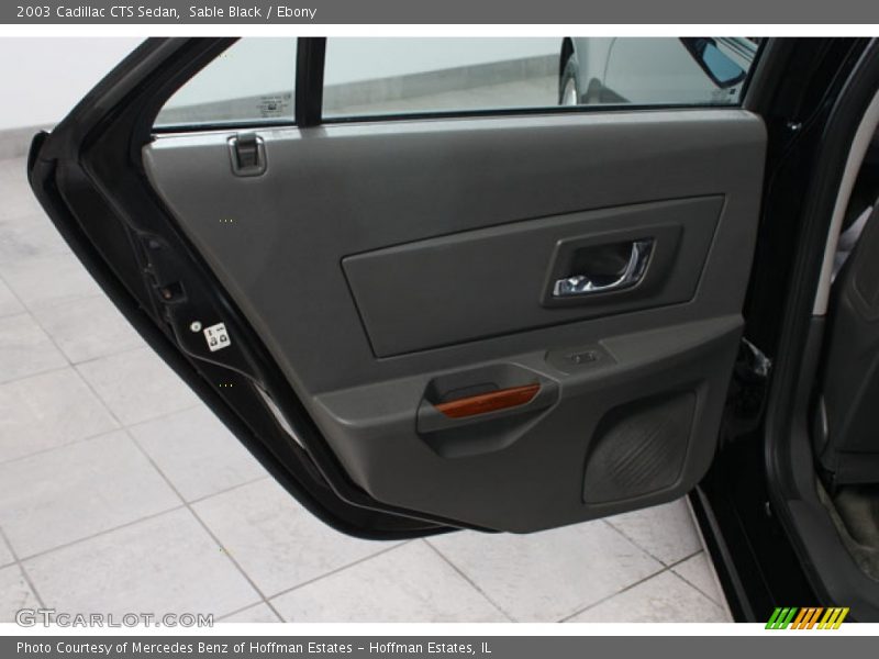 Sable Black / Ebony 2003 Cadillac CTS Sedan