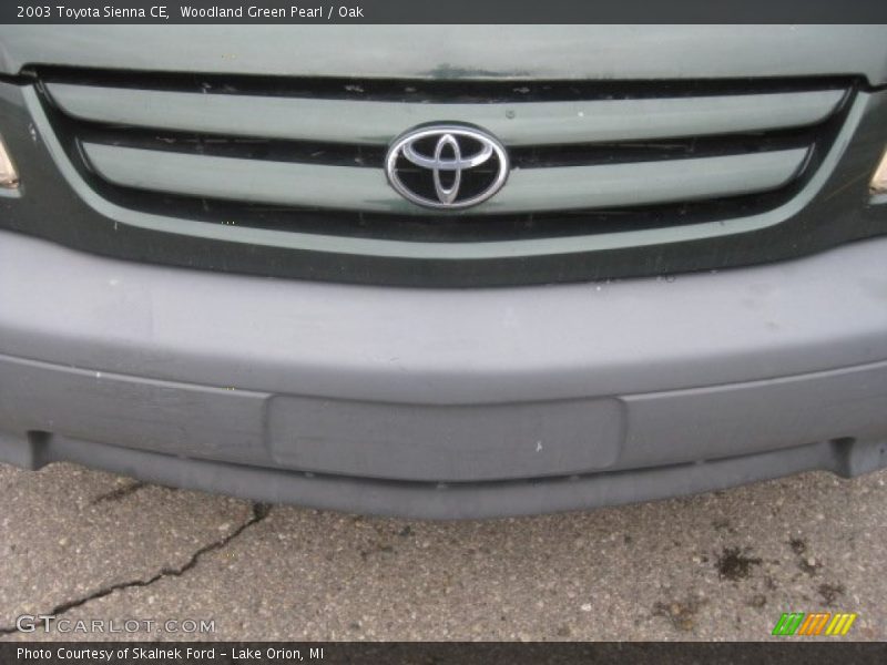 Woodland Green Pearl / Oak 2003 Toyota Sienna CE