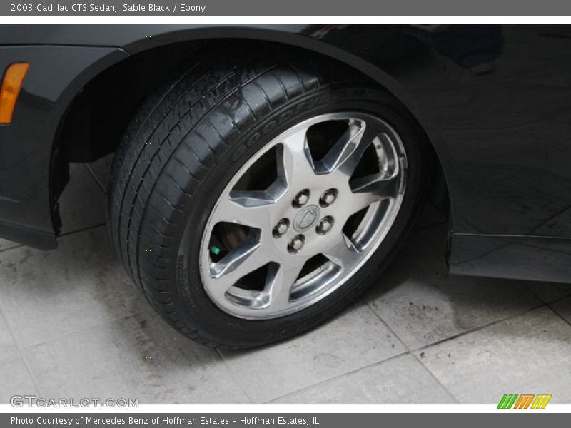 Sable Black / Ebony 2003 Cadillac CTS Sedan