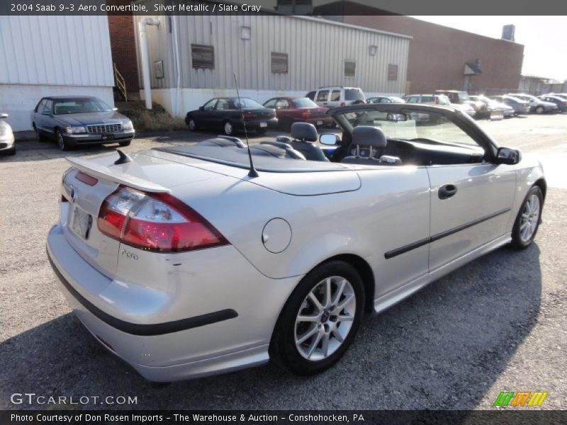 Silver Metallic / Slate Gray 2004 Saab 9-3 Aero Convertible