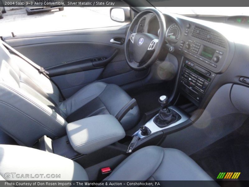 Silver Metallic / Slate Gray 2004 Saab 9-3 Aero Convertible