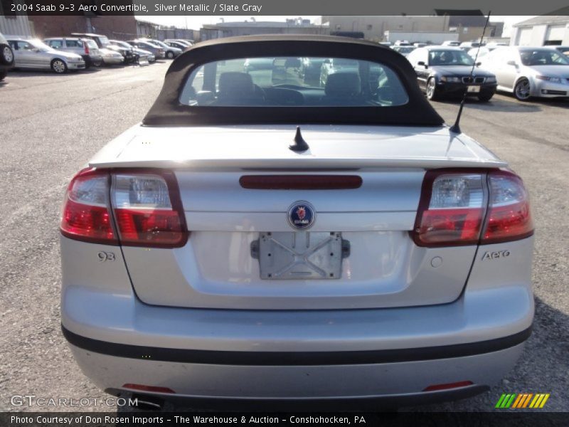 Silver Metallic / Slate Gray 2004 Saab 9-3 Aero Convertible