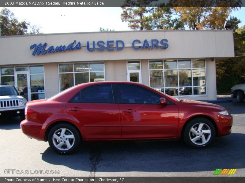 Redfire Metallic / Beige 2003 Mazda MAZDA6 s Sedan
