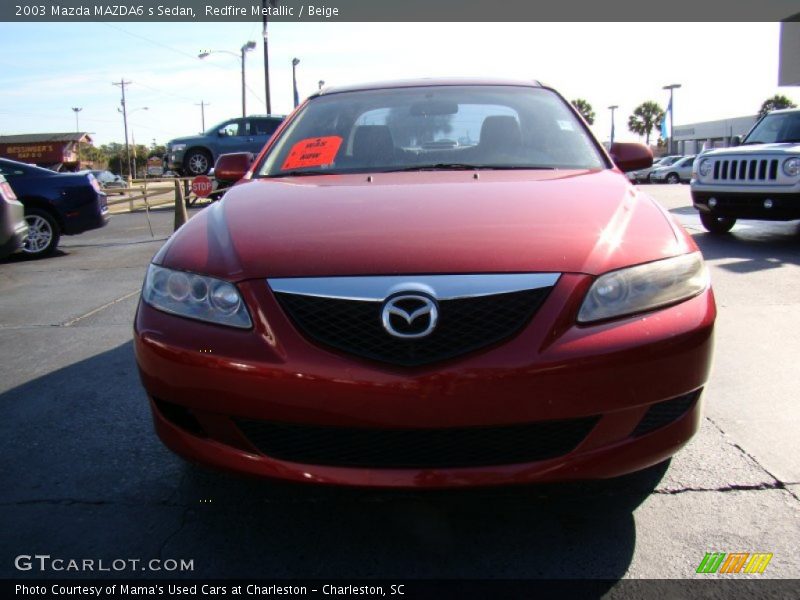 Redfire Metallic / Beige 2003 Mazda MAZDA6 s Sedan
