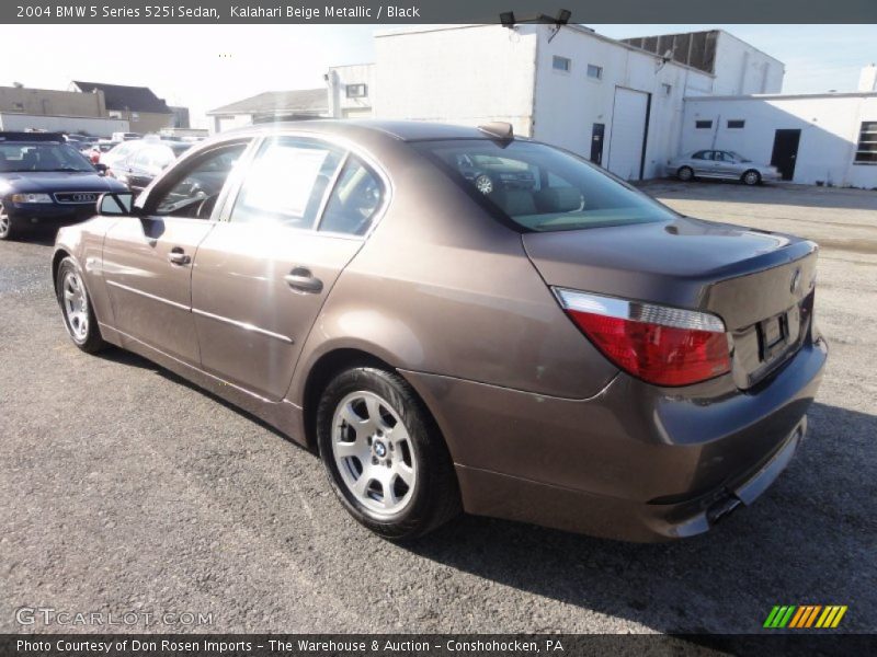 Kalahari Beige Metallic / Black 2004 BMW 5 Series 525i Sedan