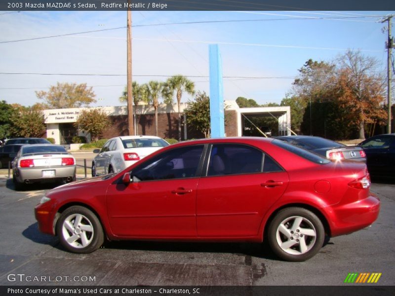 Redfire Metallic / Beige 2003 Mazda MAZDA6 s Sedan