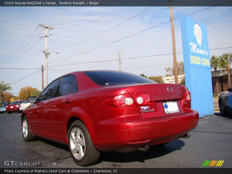 Redfire Metallic / Beige 2003 Mazda MAZDA6 s Sedan