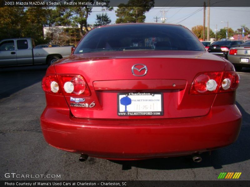 Redfire Metallic / Beige 2003 Mazda MAZDA6 s Sedan
