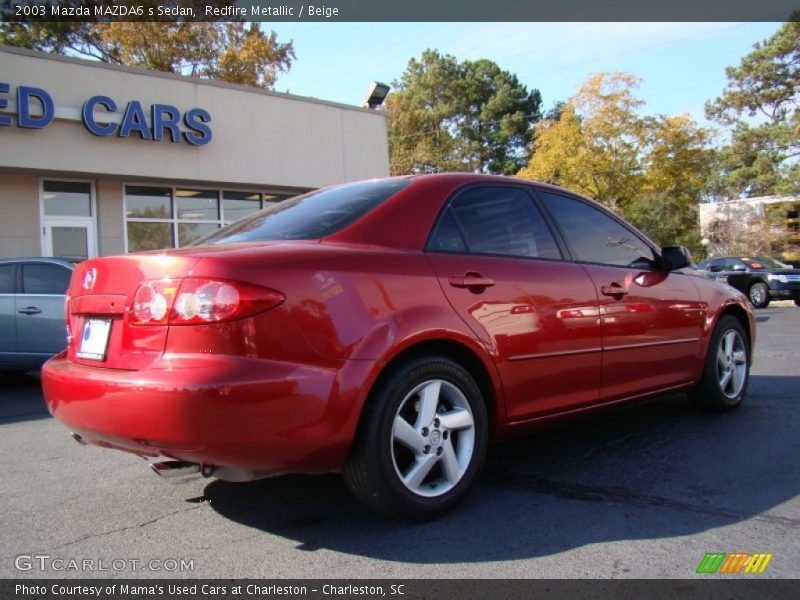 Redfire Metallic / Beige 2003 Mazda MAZDA6 s Sedan