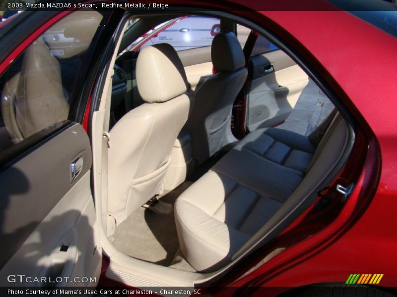 Redfire Metallic / Beige 2003 Mazda MAZDA6 s Sedan