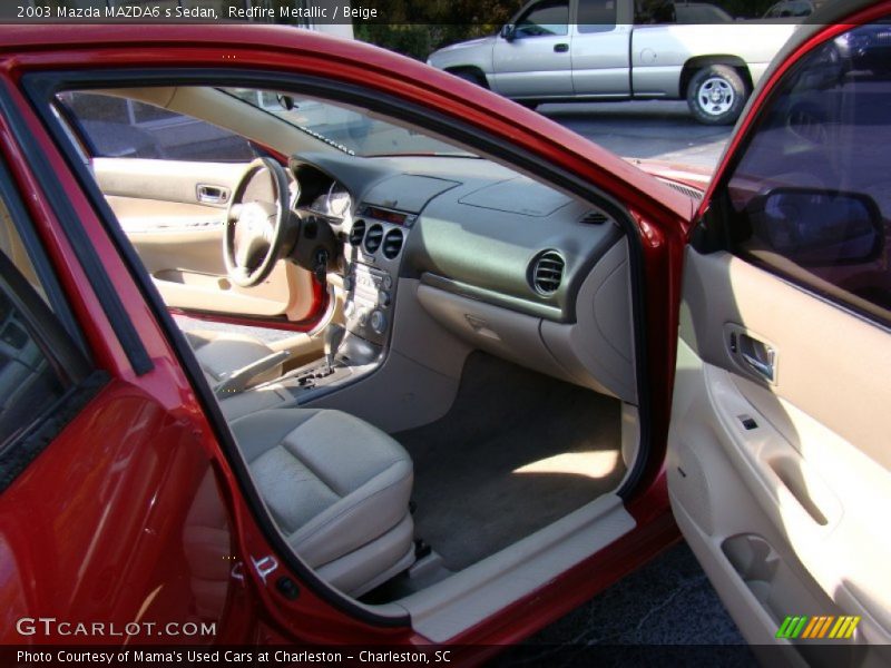 Redfire Metallic / Beige 2003 Mazda MAZDA6 s Sedan