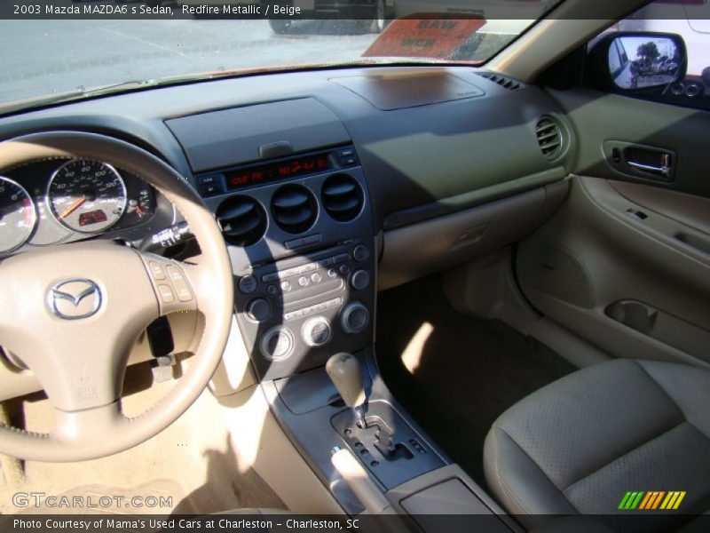 Redfire Metallic / Beige 2003 Mazda MAZDA6 s Sedan