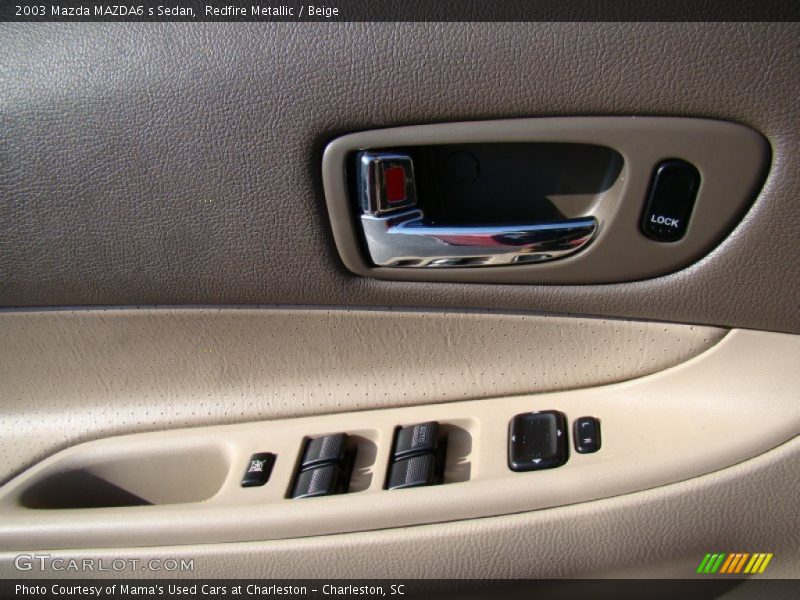 Redfire Metallic / Beige 2003 Mazda MAZDA6 s Sedan