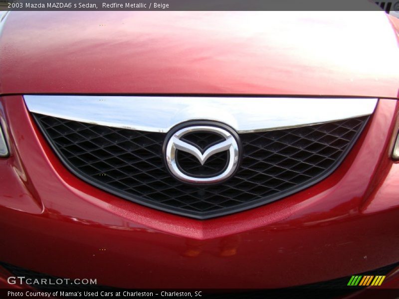 Redfire Metallic / Beige 2003 Mazda MAZDA6 s Sedan