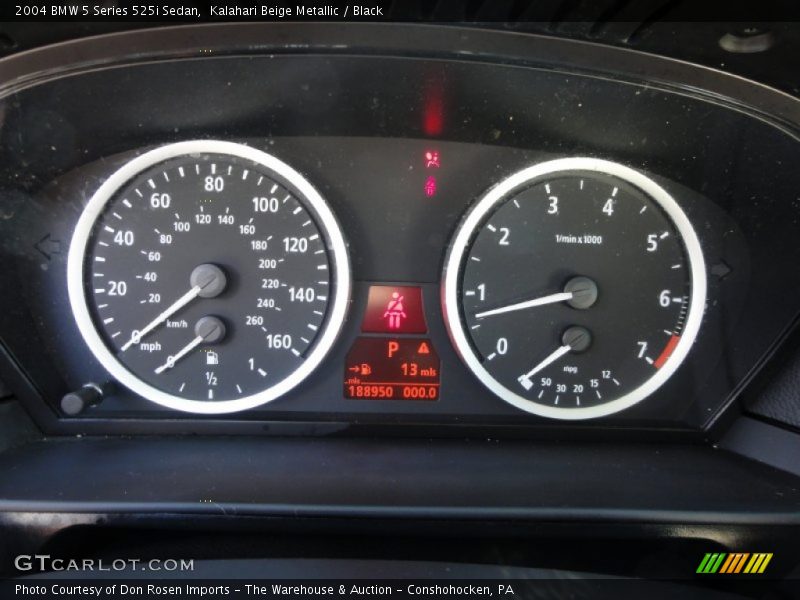 Kalahari Beige Metallic / Black 2004 BMW 5 Series 525i Sedan