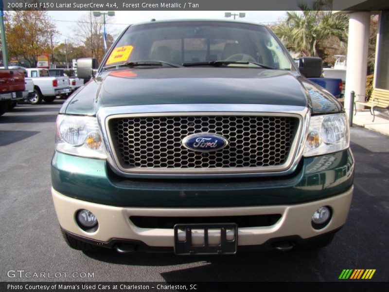 Forest Green Metallic / Tan 2008 Ford F150 Lariat SuperCrew 4x4