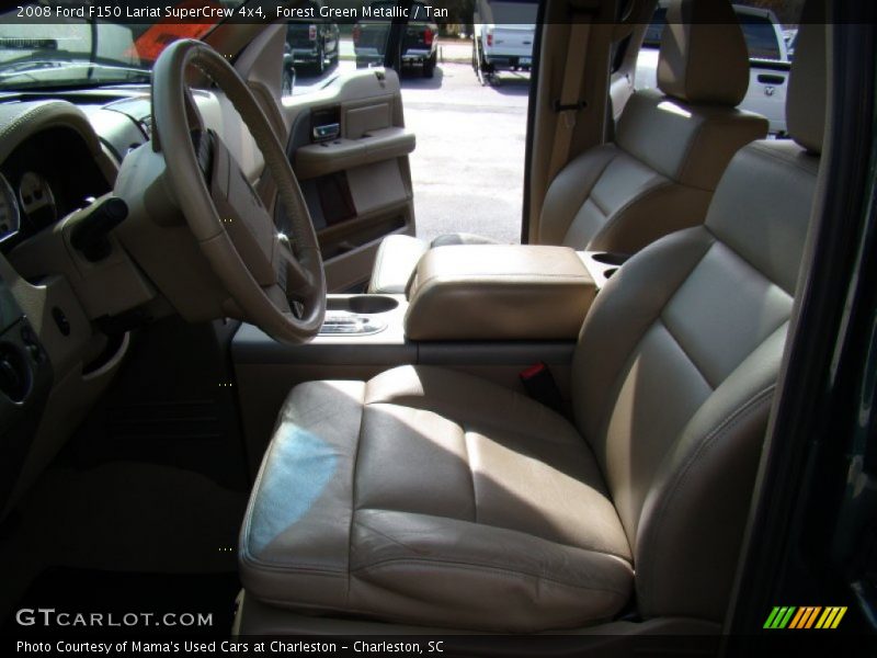 Forest Green Metallic / Tan 2008 Ford F150 Lariat SuperCrew 4x4