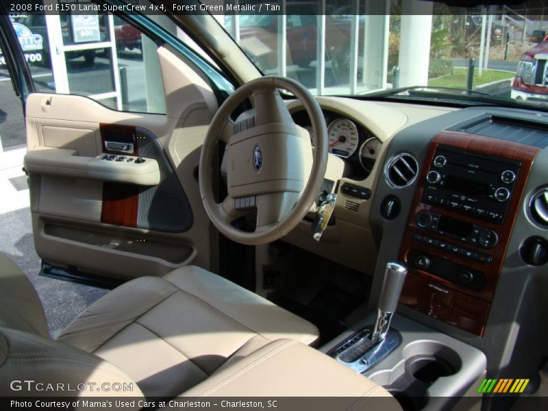 Forest Green Metallic / Tan 2008 Ford F150 Lariat SuperCrew 4x4