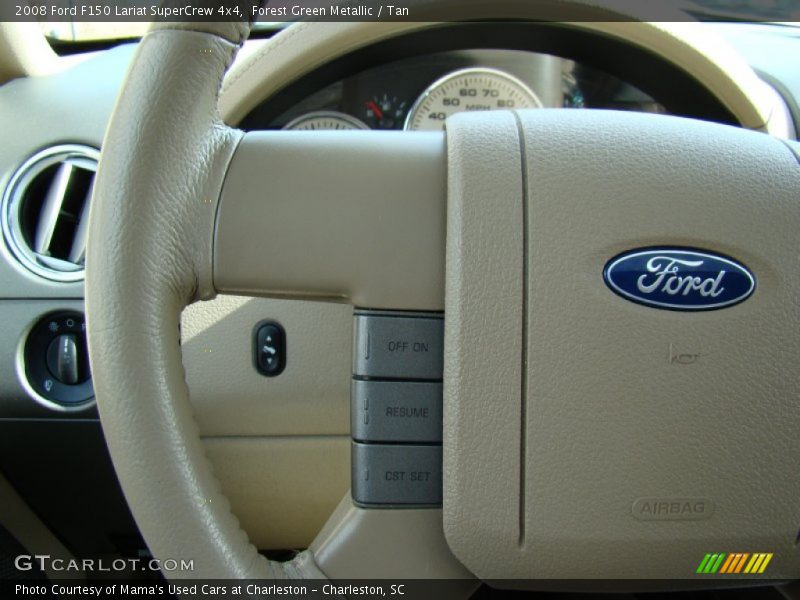Forest Green Metallic / Tan 2008 Ford F150 Lariat SuperCrew 4x4