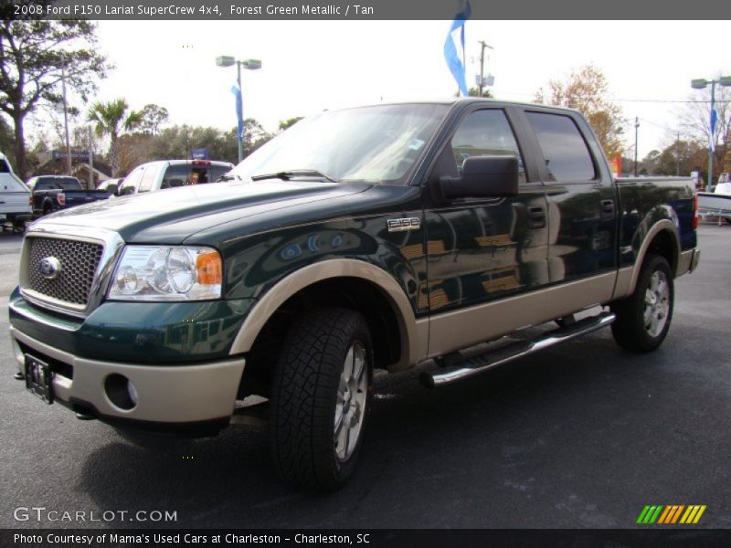 Forest Green Metallic / Tan 2008 Ford F150 Lariat SuperCrew 4x4