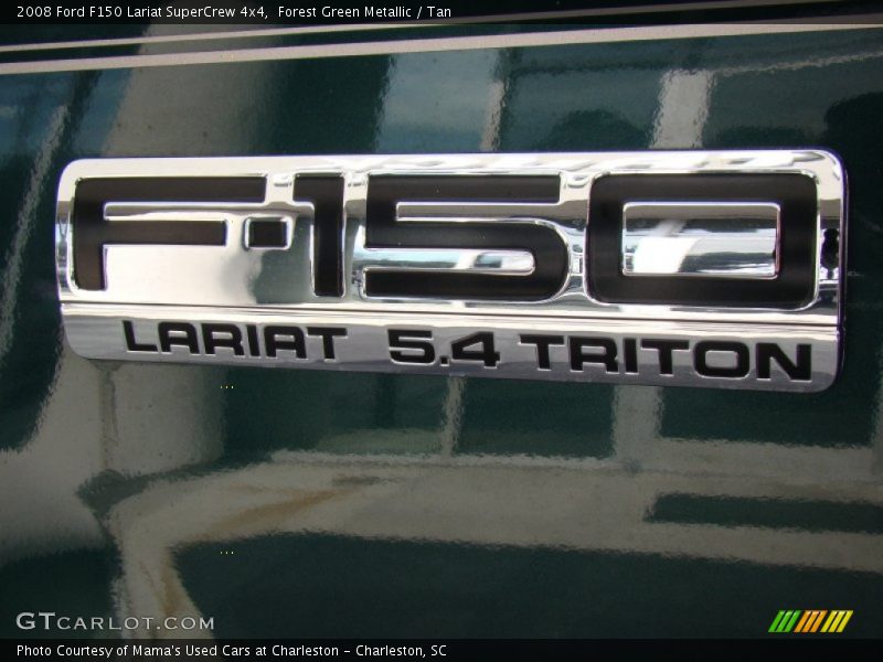 Forest Green Metallic / Tan 2008 Ford F150 Lariat SuperCrew 4x4