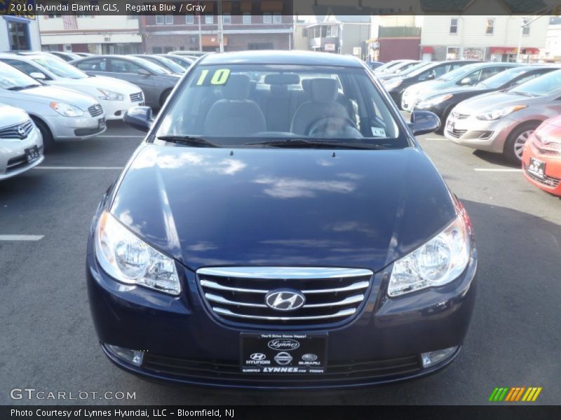 Regatta Blue / Gray 2010 Hyundai Elantra GLS