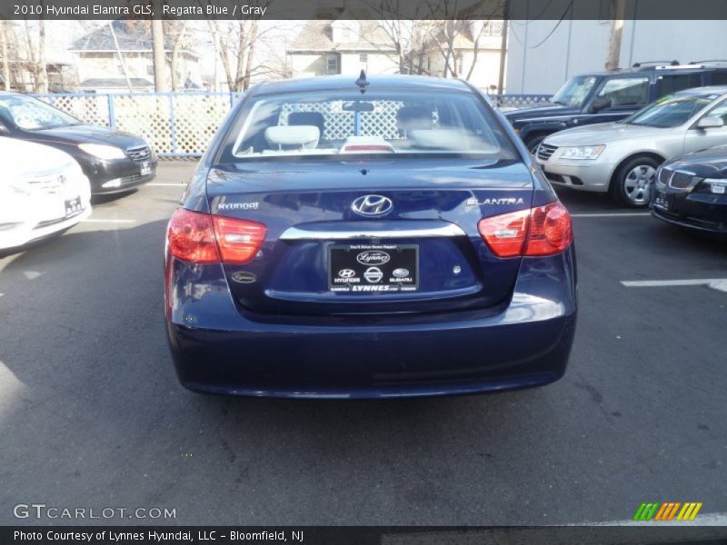 Regatta Blue / Gray 2010 Hyundai Elantra GLS