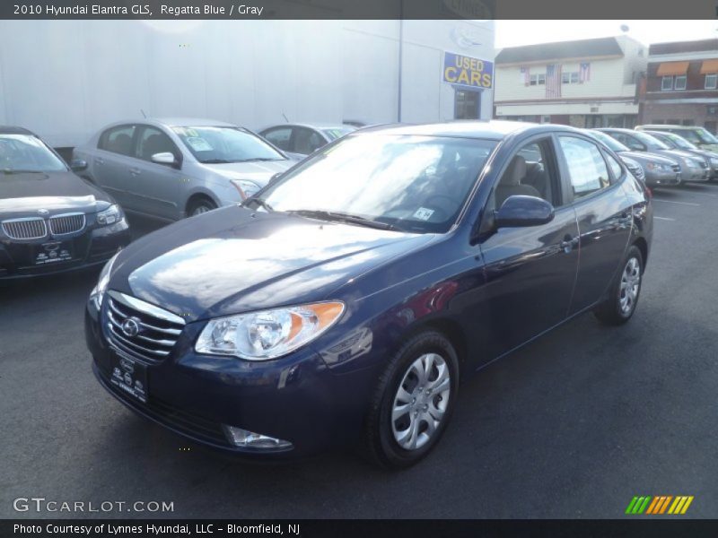 Regatta Blue / Gray 2010 Hyundai Elantra GLS