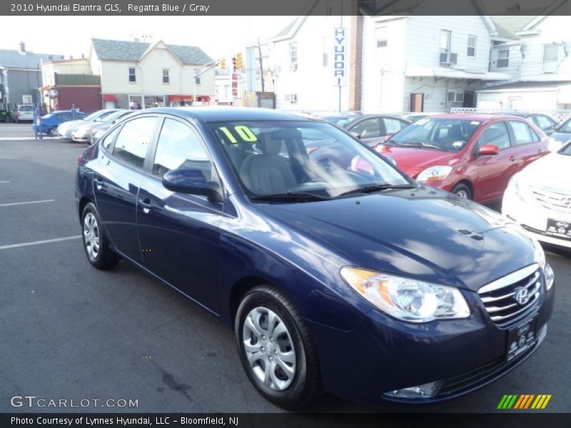 Regatta Blue / Gray 2010 Hyundai Elantra GLS