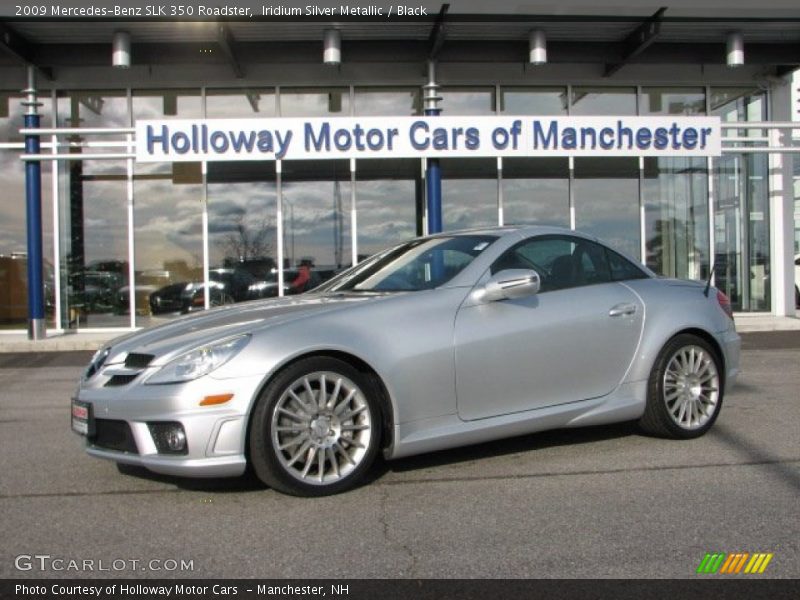Iridium Silver Metallic / Black 2009 Mercedes-Benz SLK 350 Roadster