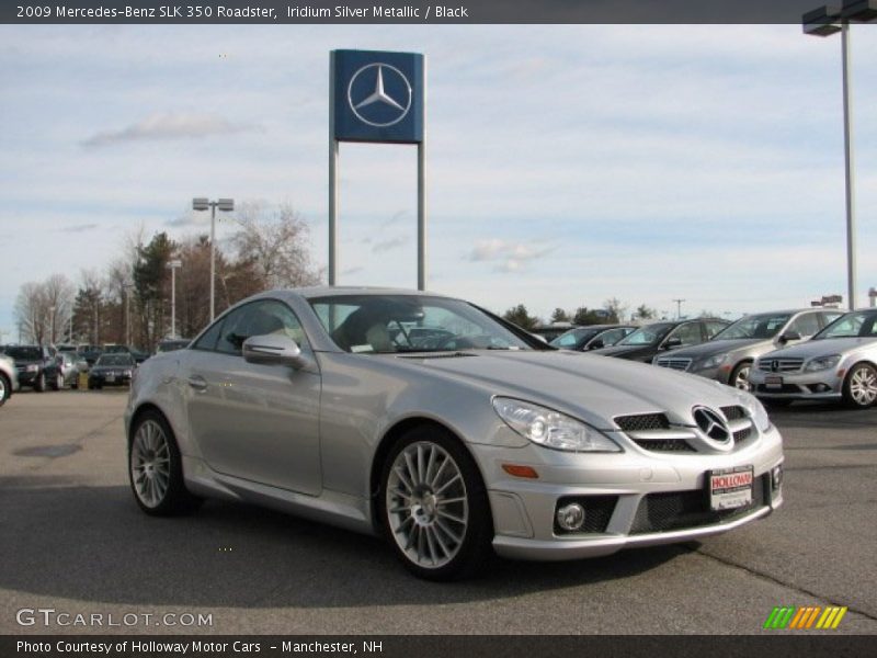 Iridium Silver Metallic / Black 2009 Mercedes-Benz SLK 350 Roadster