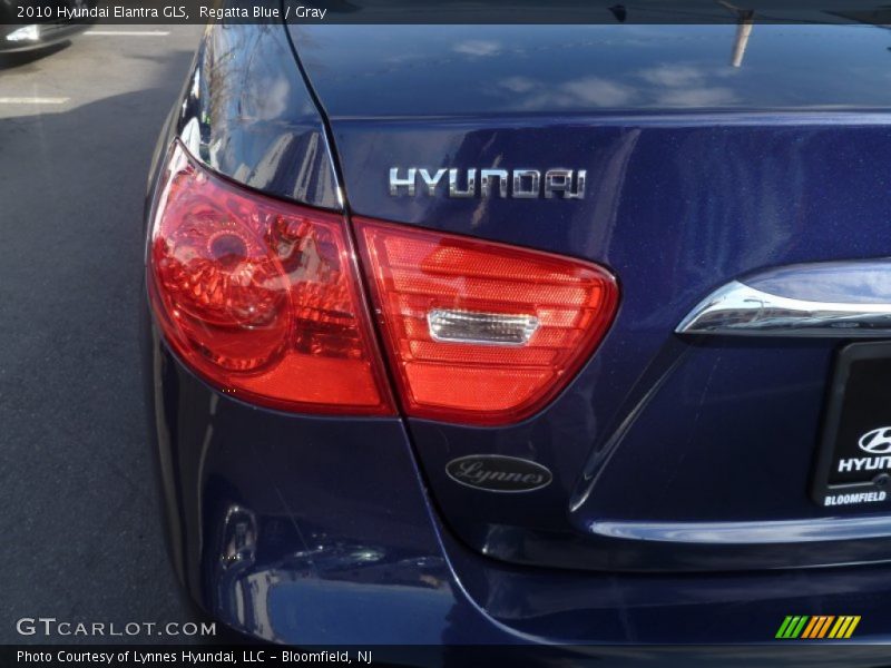 Regatta Blue / Gray 2010 Hyundai Elantra GLS