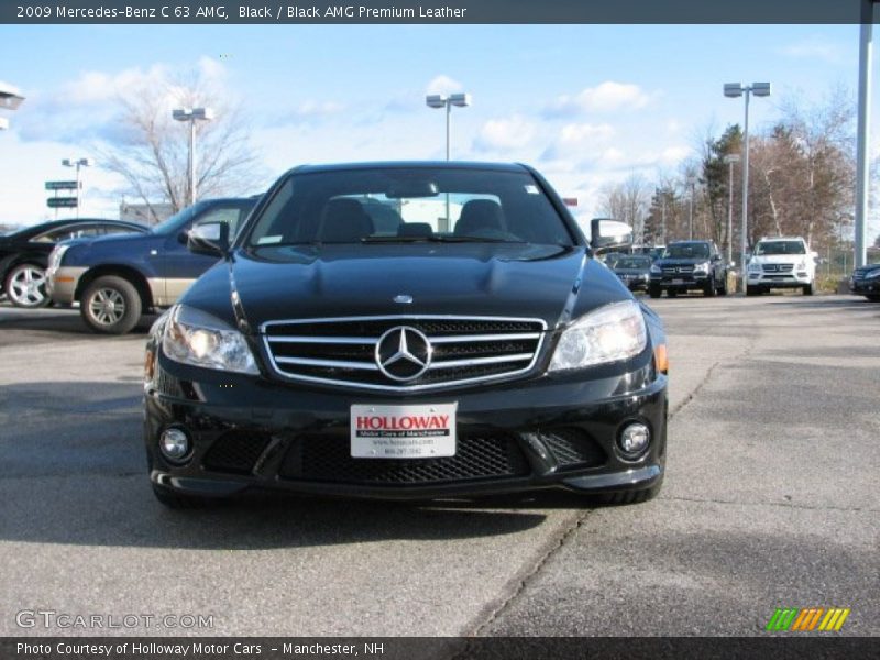 Black / Black AMG Premium Leather 2009 Mercedes-Benz C 63 AMG