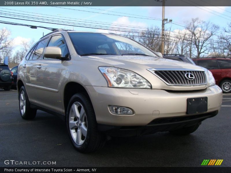 Savannah Metallic / Ivory 2008 Lexus RX 350 AWD