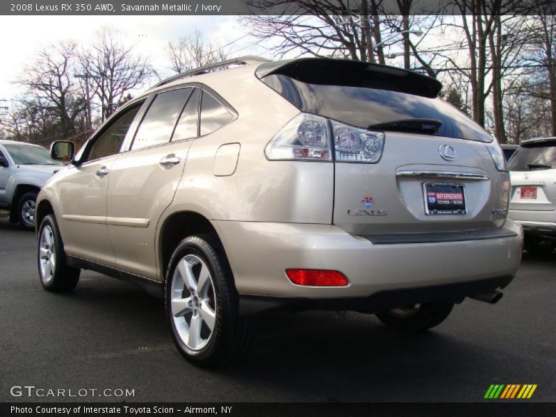 Savannah Metallic / Ivory 2008 Lexus RX 350 AWD