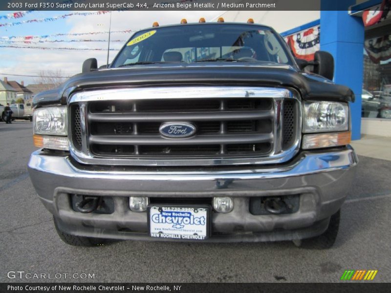 Arizona Beige Metallic / Medium Parchment 2003 Ford F350 Super Duty Lariat SuperCab 4x4