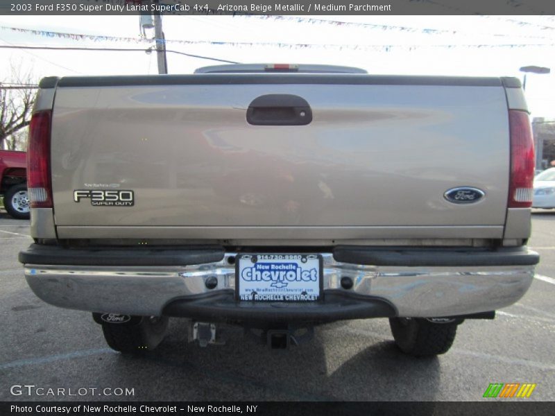 Arizona Beige Metallic / Medium Parchment 2003 Ford F350 Super Duty Lariat SuperCab 4x4