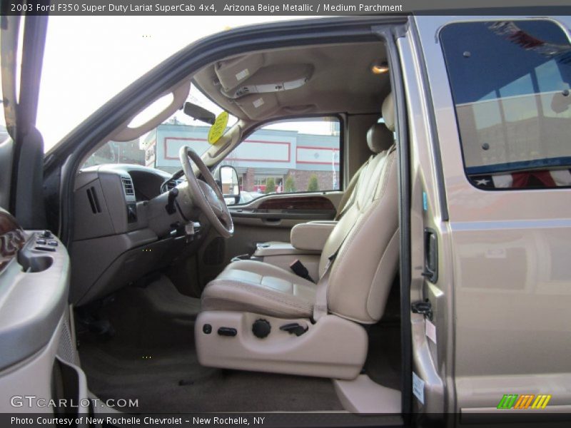 Arizona Beige Metallic / Medium Parchment 2003 Ford F350 Super Duty Lariat SuperCab 4x4