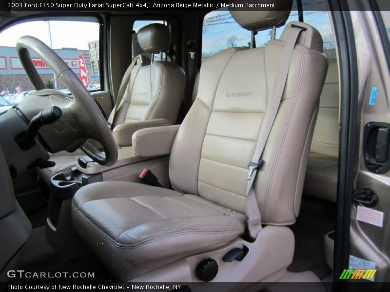  2003 F350 Super Duty Lariat SuperCab 4x4 Medium Parchment Interior