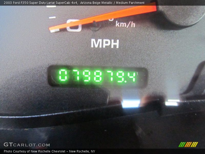 Arizona Beige Metallic / Medium Parchment 2003 Ford F350 Super Duty Lariat SuperCab 4x4