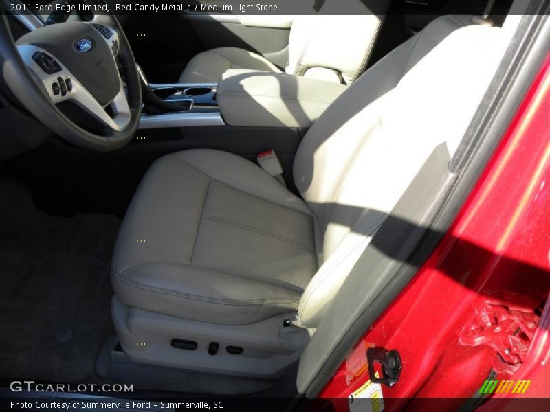 Red Candy Metallic / Medium Light Stone 2011 Ford Edge Limited