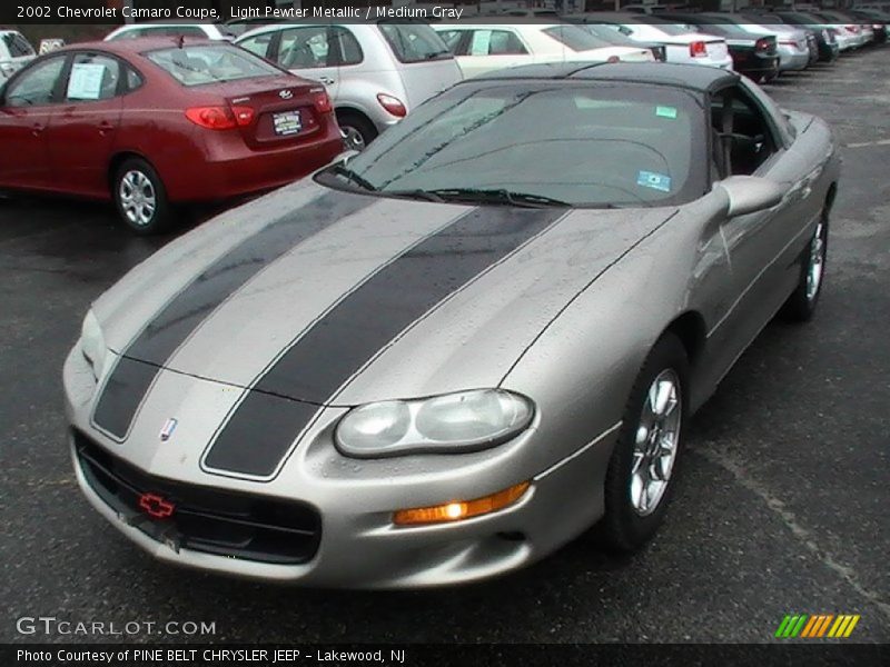 Light Pewter Metallic / Medium Gray 2002 Chevrolet Camaro Coupe