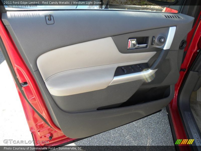 Red Candy Metallic / Medium Light Stone 2011 Ford Edge Limited