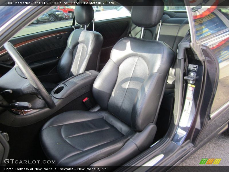 Capri Blue Metallic / Black 2008 Mercedes-Benz CLK 350 Coupe