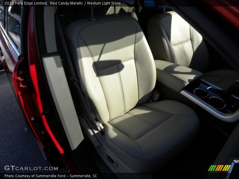 Red Candy Metallic / Medium Light Stone 2011 Ford Edge Limited