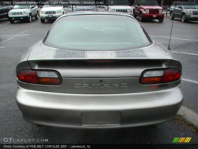 Light Pewter Metallic / Medium Gray 2002 Chevrolet Camaro Coupe