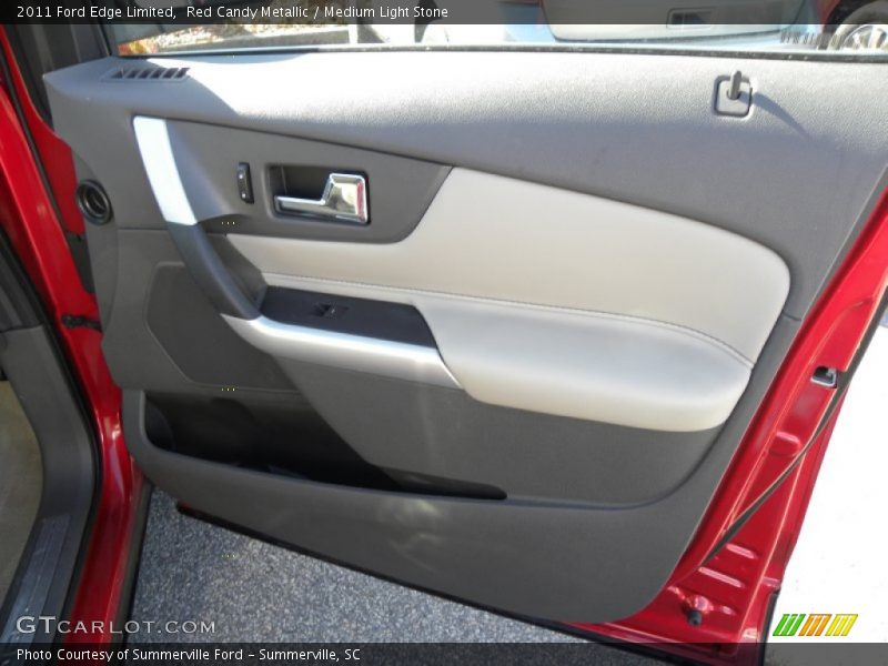 Red Candy Metallic / Medium Light Stone 2011 Ford Edge Limited