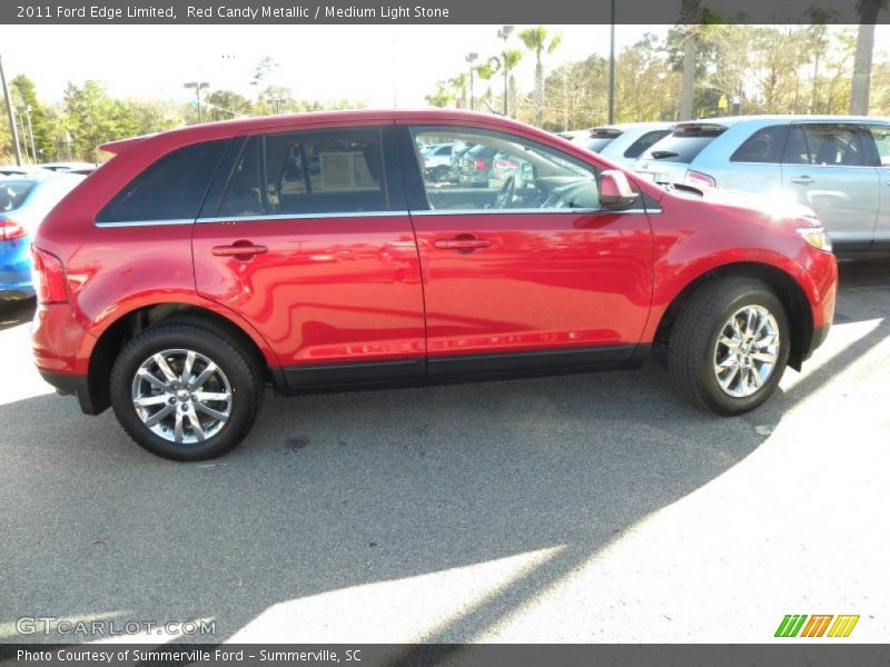 Red Candy Metallic / Medium Light Stone 2011 Ford Edge Limited