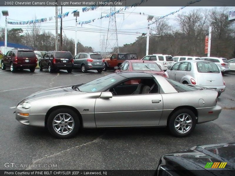 Light Pewter Metallic / Medium Gray 2002 Chevrolet Camaro Coupe