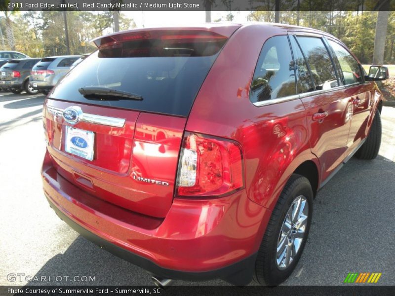 Red Candy Metallic / Medium Light Stone 2011 Ford Edge Limited